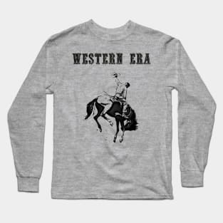 Western Era - Cowboy on Horseback 12 Long Sleeve T-Shirt